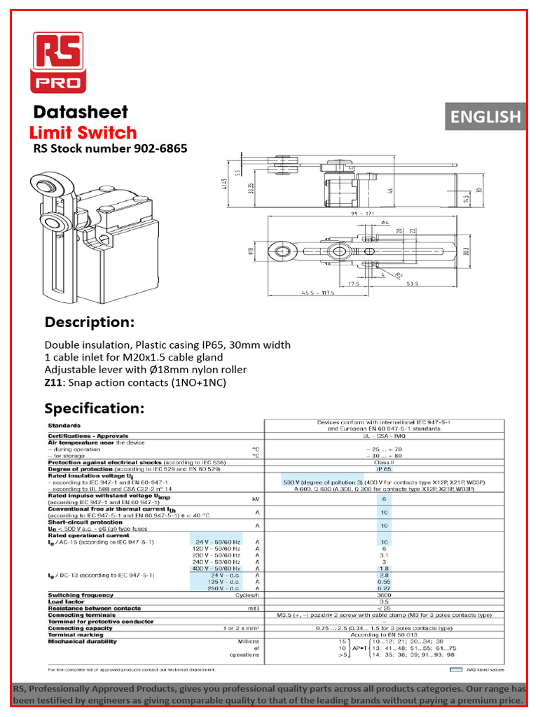 Limit Switch PDF