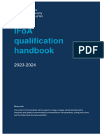 IFOA Qualification Handbook 2023 2024