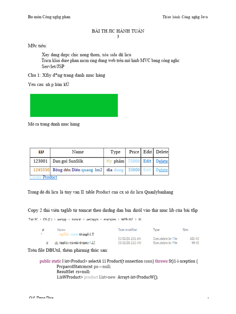 Bai tap thuc hanh tuan 3 bai 3 1 freeze pdf java platform java