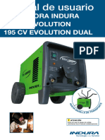 Manual de Usuario SOLDADORA INDURA 195 CV EVOLUTION 195 CV EVOLUTION DUAL