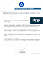 Peru Integrated Management System Policy