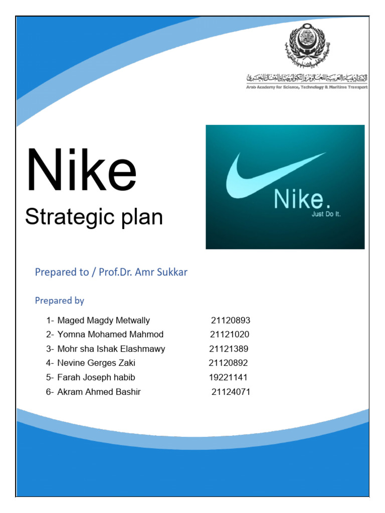 project report on nike brand