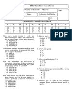 8º Ano - Bimestral 2º Et. - Matemática