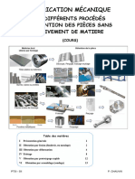 Chapitre 3 - Procédés Sans Enlèvement de Matière