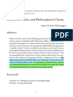 Scientific, Poetic, and Philosophical Clarity (2022) - James C. McGuiggan