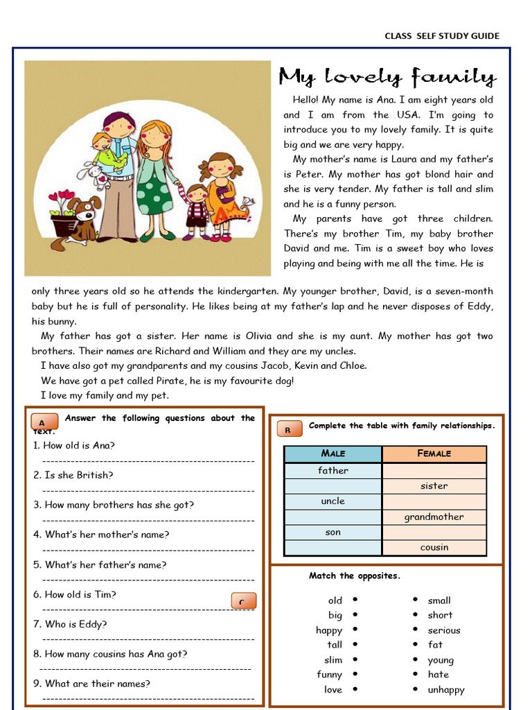 My Dear Family Workshop | PDF