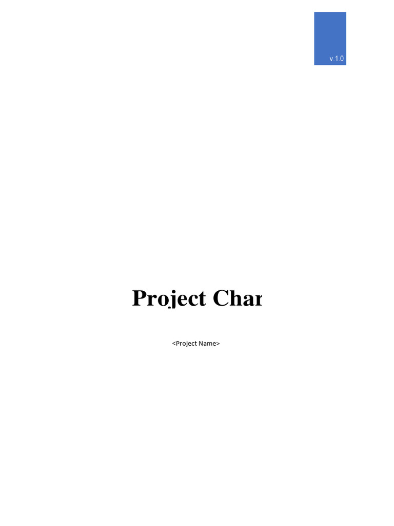 Project Charter Template Overview | PDF | Project Management | Business