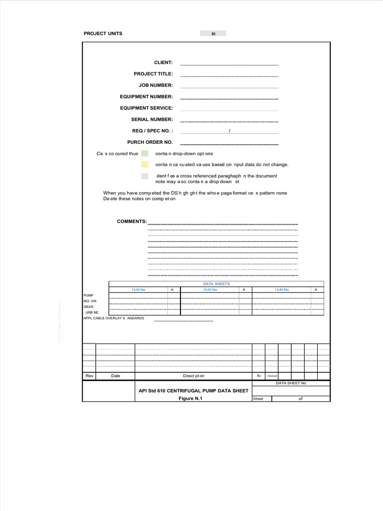 Data Sheet Api 610 | PDF