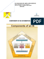 Components of An Information System: Hindusthan College of Arts and Science