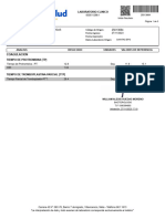 Coagulacion: Analisis Resultado Unidades Valores de Referencia