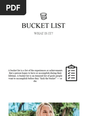 BUCKET LIST