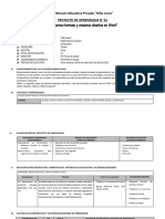 Esquema Proyecto de Aprendizaje 3°