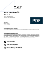MAE RAV VRP VRRP Con MikroTik RouterOS v7.11.2 Libro de Estudio y Laboratorio