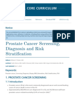 Prostate Cancer Screening, Diagnosis and Risk Stratification - Oncology - Adult - Urology Core Curriculum