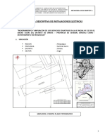 Memoria Descriptiva de Instalaciones Eléctricas