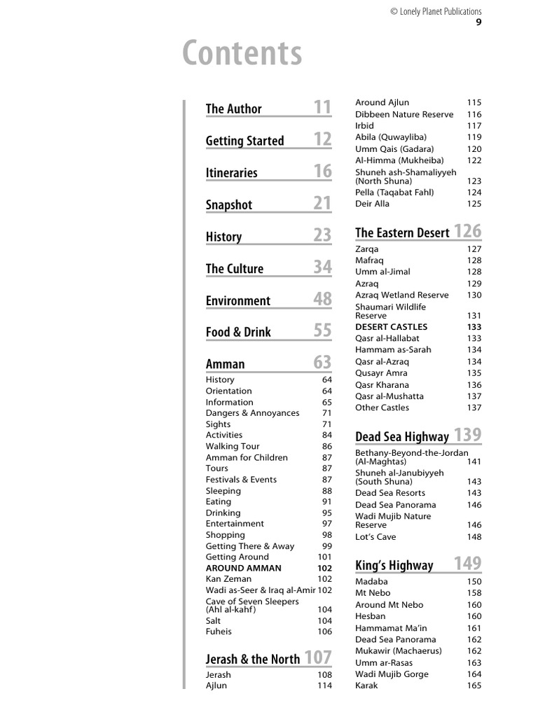Lonely Planet - Jordan | PDF | Jordan