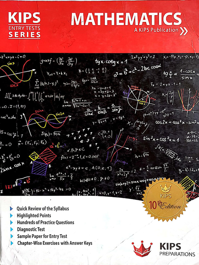 Kips mathematics entry test series book pdf