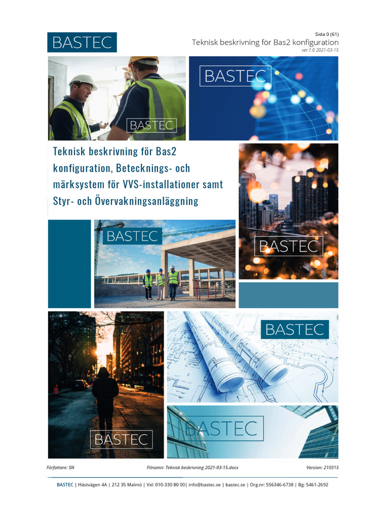 BAS2 Teknisk Beskrivning Bastec 2021-03-15 | PDF