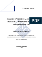 Evaluación Forense de La Enfermedad Mental en La Incapacidad Temporal: Simulación y Realidad