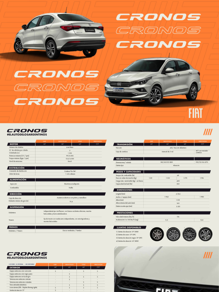 Ficha tecnica fiat cronos pdf eje tecnolog as automotrices