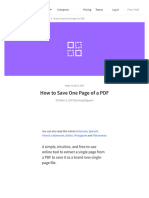 How To Save PDF