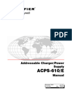 Addressable Charger-Power Supply ACPS-610-E Manual