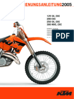 KTM 125 SX Exc 200 Exc 250 SX Exc 300 MXC Exc 2005 Owners Manual