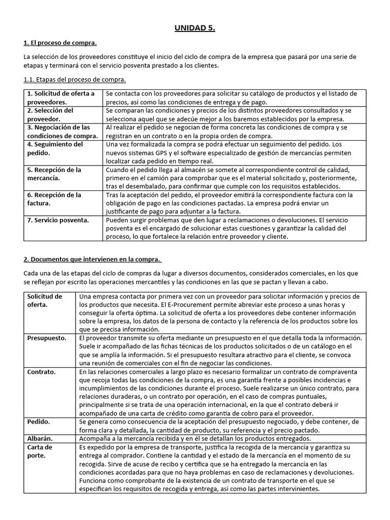 Etapas del Proceso de Compra Empresarial | PDF