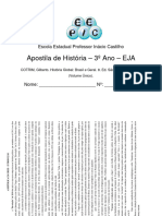 Apostila de História - 3º Ano - EJA: Escola Estadual Professor Inácio Castilho