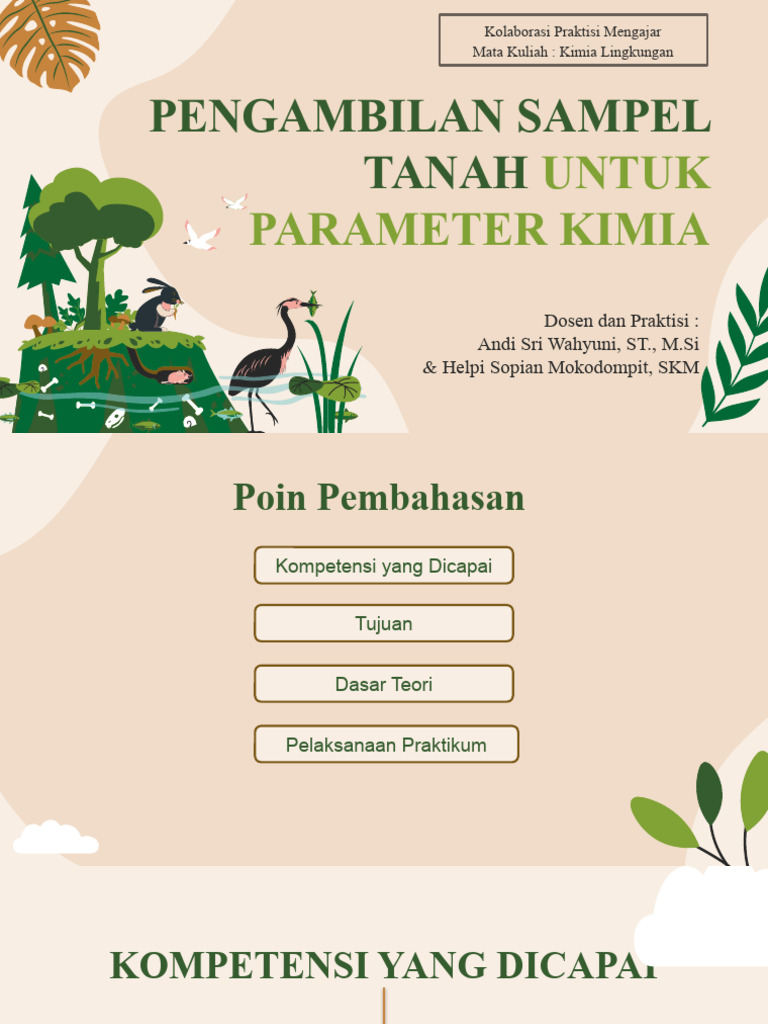 Pengambilan Sampel Tanah | PDF