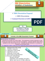 Mbs Semester-Based Dissertation Guidelines Outline-1