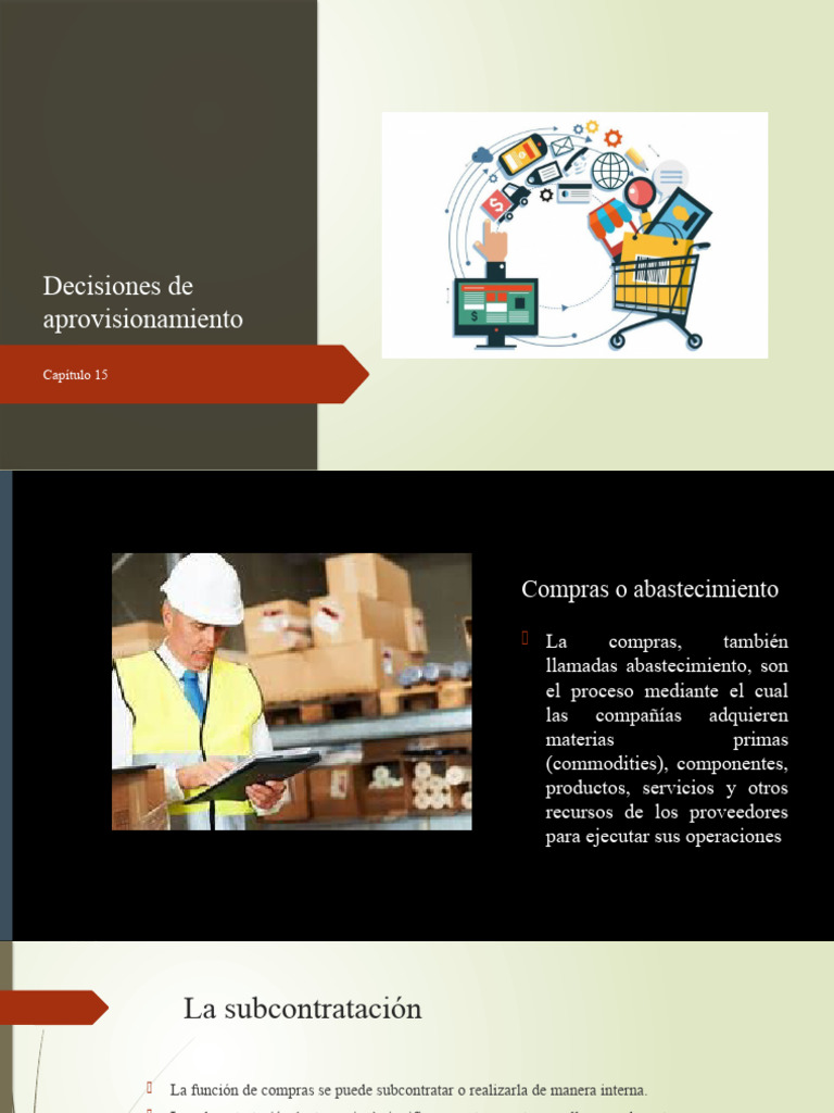 Estrategias de Aprovisionamiento Empresarial | PDF | Obtención ...