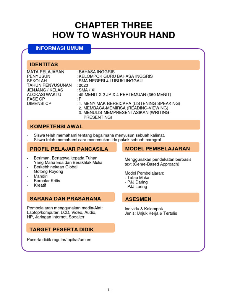 MODUL Procedure Text | PDF