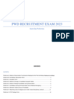 PWD Recruitment Exam - Exam Day Proformas - V1.2