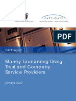 Money Laundering Using Trust and Company Service Providers