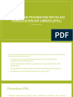 Melakukan Perawatan Instalasi Pengolahan Air Limbah (Ipal)