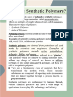 CHEMISTRY - Synthetic Polymers