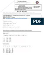 TAREA #1 - MATEMÃ TICA Niv - 23.24