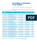 Calendario Leiloes Imoveis Caixa