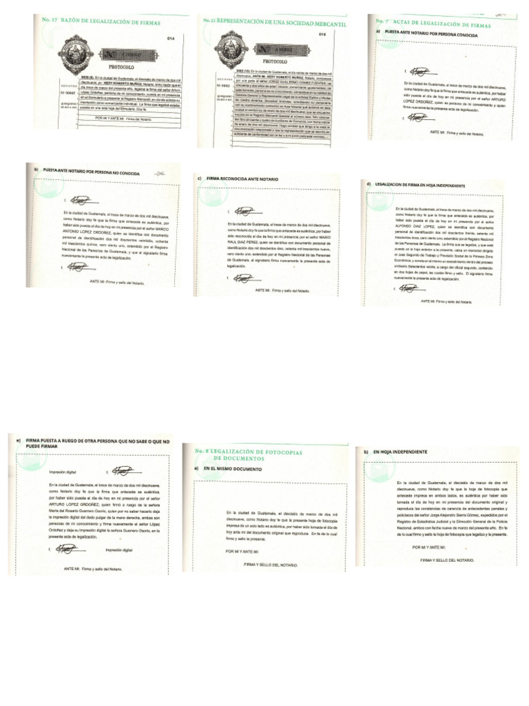 Actas de Legalizacion PDF