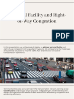 Terminal Facility and Right-of-Way Congestion Terminal Facility and Right - Of-Way Congestion