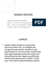 HANDS OUT Akidah AKHLAK