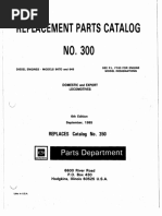 Parts Catalog 300 567d & 645e