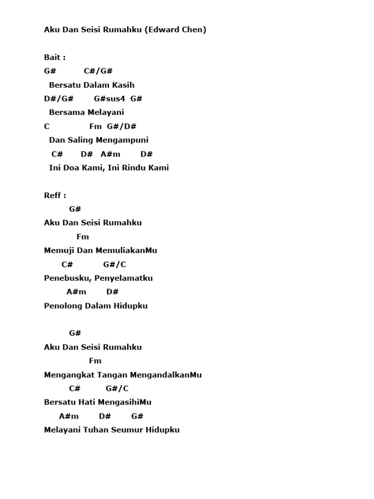 Aku Dan Seisi Rumahku | PDF