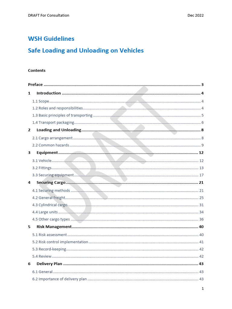 Safe Loading and Unloading Guidelines | PDF | Cargo | Pallet