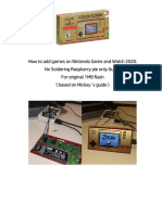 No Soldering Guide RaspberryPi Only To Add Games On Game and Watch V1