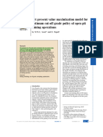 Net Present Value Maximization Model For Optimum Cut-Off Grade Policy of Open Pit Mining Operations