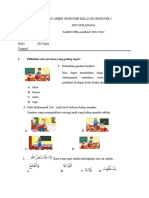 Soal Pas Pai Kelas 3 Semester 1