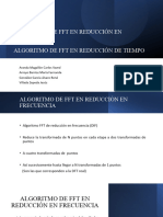 Algoritmo de FFT en Reducción en Frecuencia Algoritmo de FFT en Reducción de Tiempo