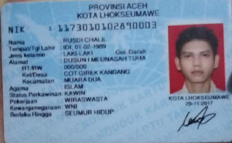 KTP Driver - Rusdi Chalil | PDF